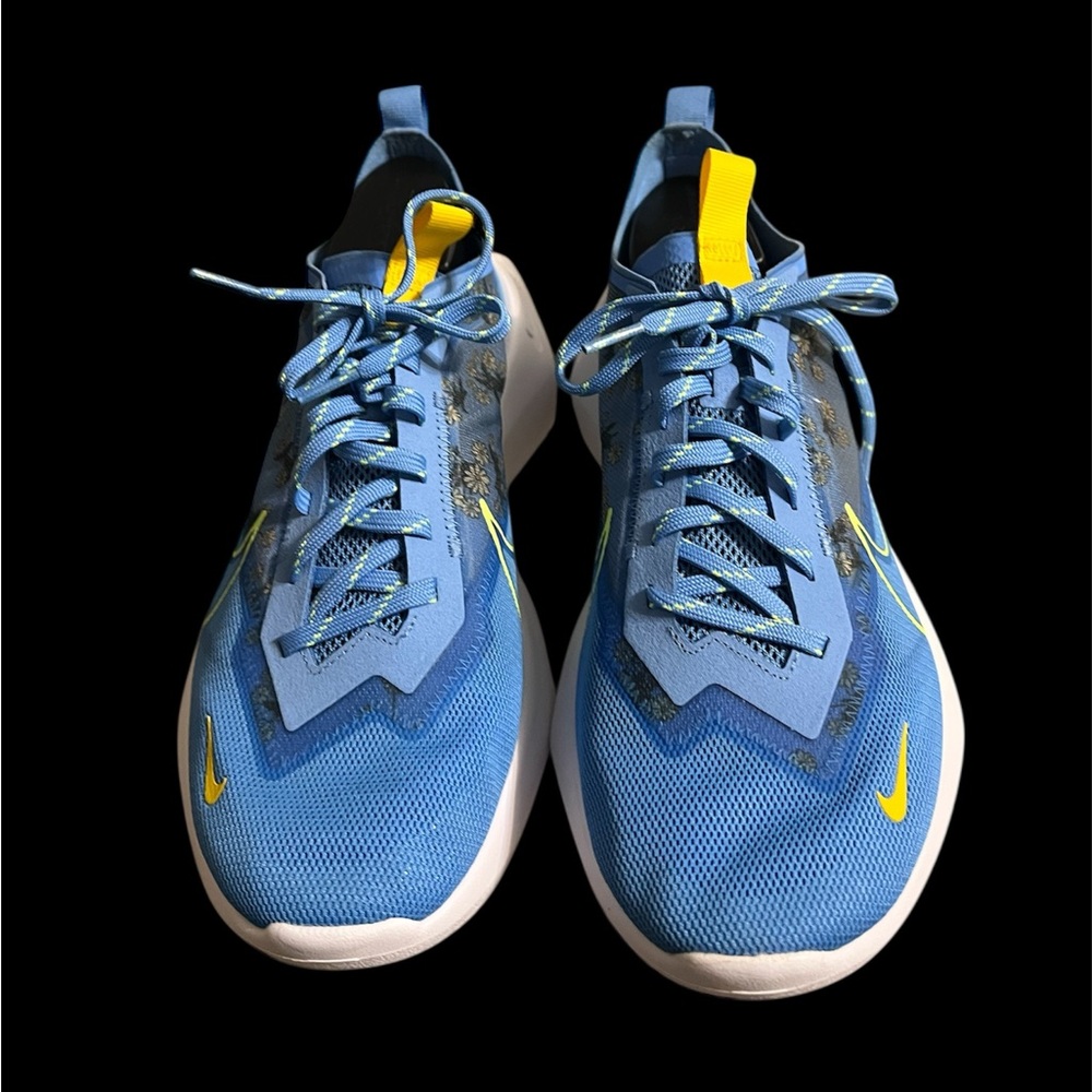 Nike Blue and Yellow Athletic Sneakers
